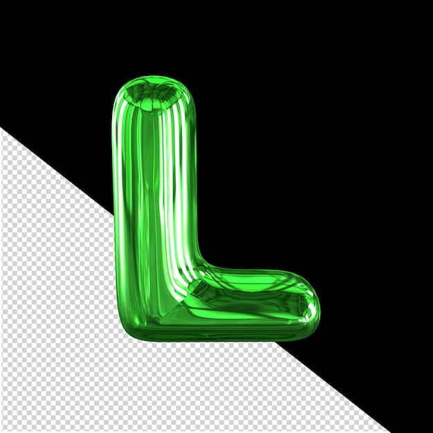 PSD inflatable symbol letter l