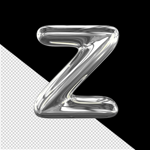 Inflatable symbol letter z