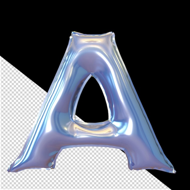 Inflatable symbol letter a