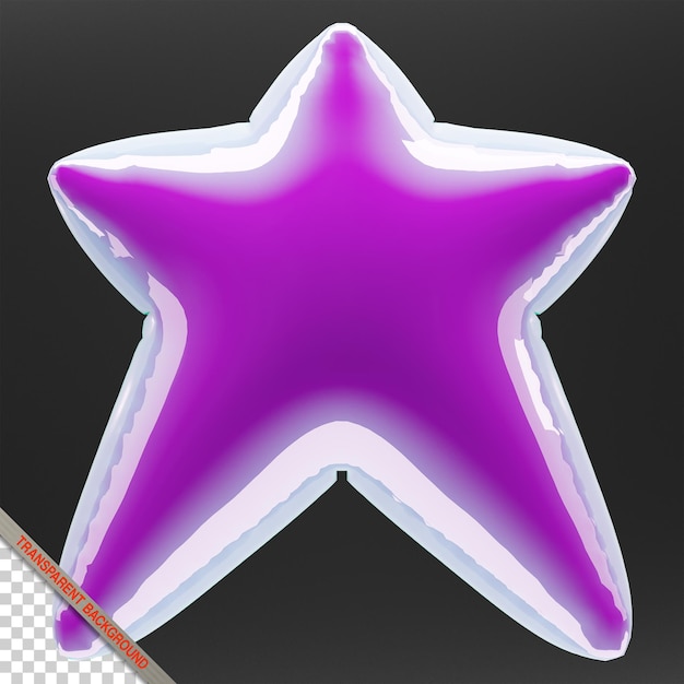 PSD inflated 3d holiday star