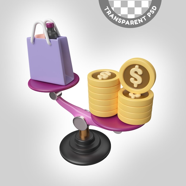 Inflation 3d illustration icon