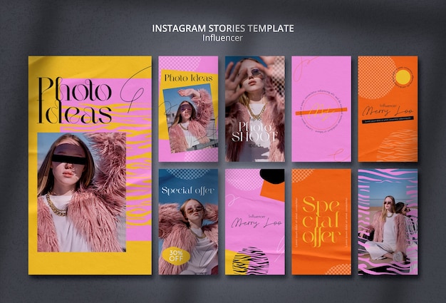 PSD influencer job instagram stories