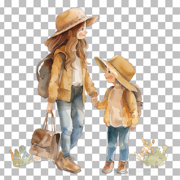 PSD influencer modern trendy mom and her mini mothers day
