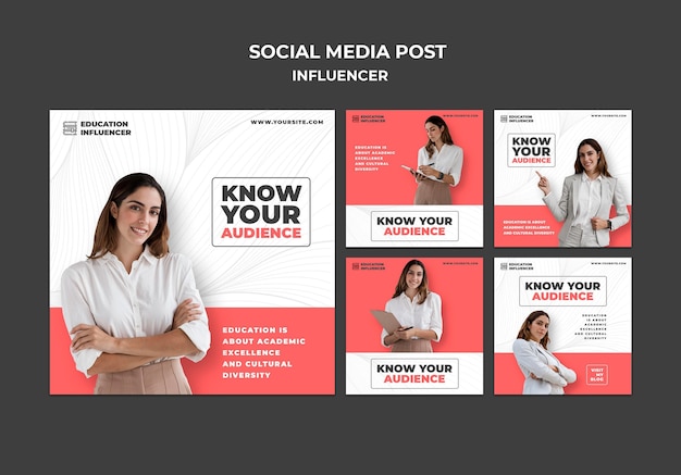 Influencer posts op sociale media