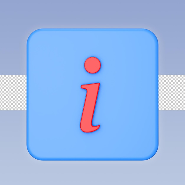 Info 3d icon