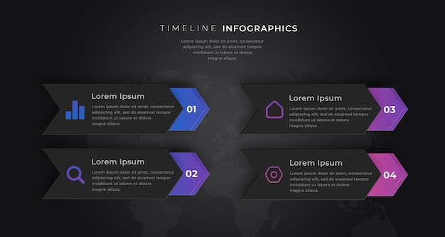 Infografika Biznes Projektowanie Szablonu