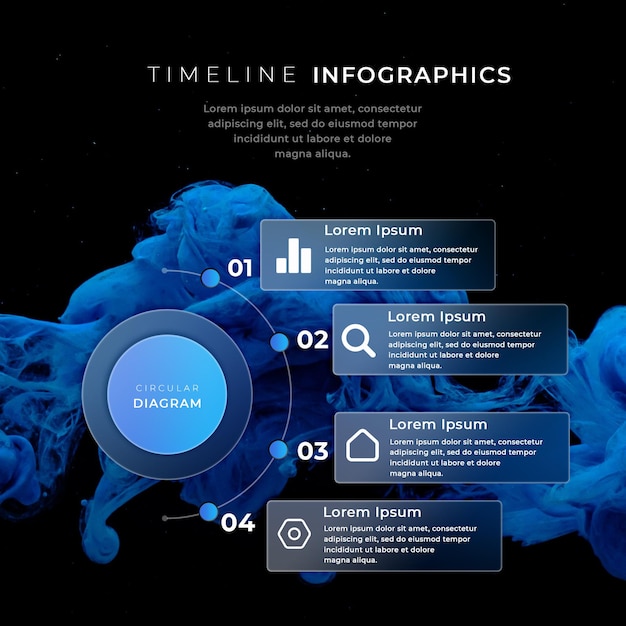 Infografiki Diagramu Kołowego Gradientu