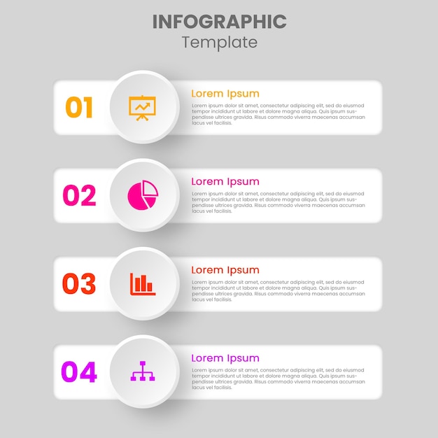 infografikk trinnvis design