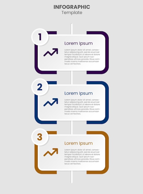 Infografikmall affärskoncept med steg