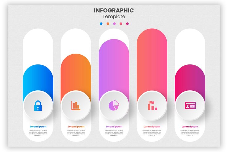 PSD infografische ontwerpgrafiek sjabloon percentage statistieken