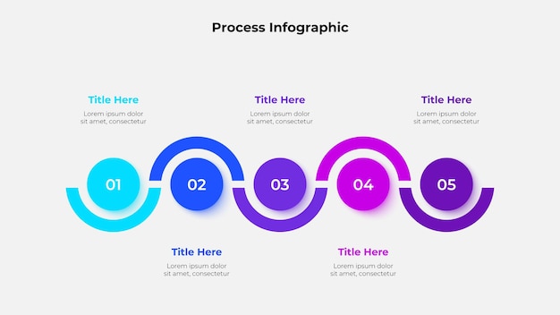 Infographic design showcasing circular elements for presentations reports and diagrams