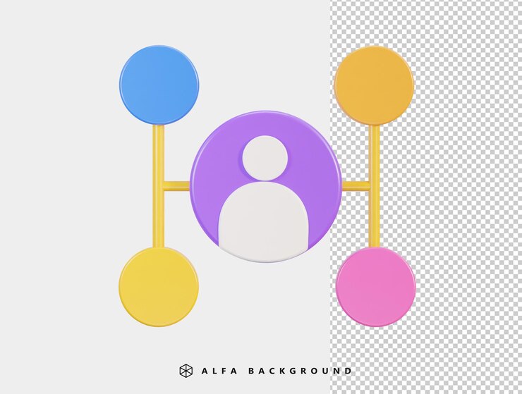 PSD infographic icon 3d rendering vector illustration
