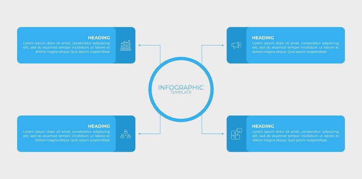 PSD infographic template design psd