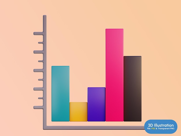 PSD grafici infografici illustrazione 3d