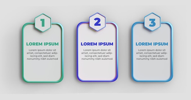 PSD infograpich element step template