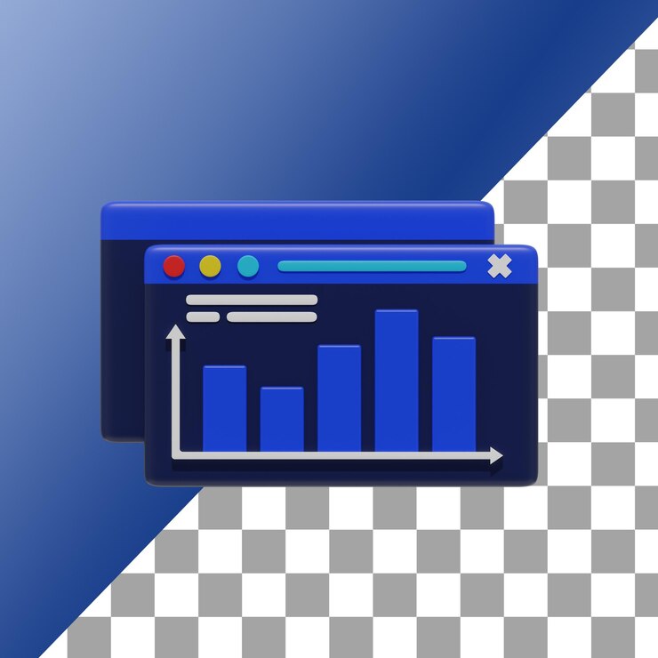 PSD infogrpahic and chart 3d icon