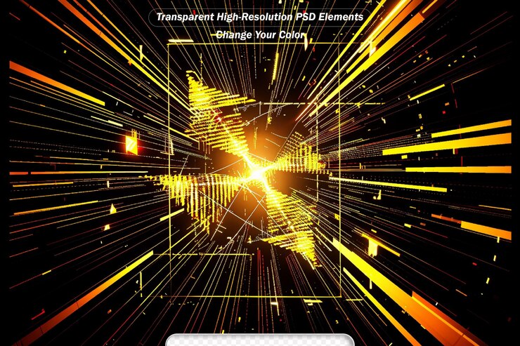 PSD 信息爆发系列 箭头和分形元素的爆炸排列
