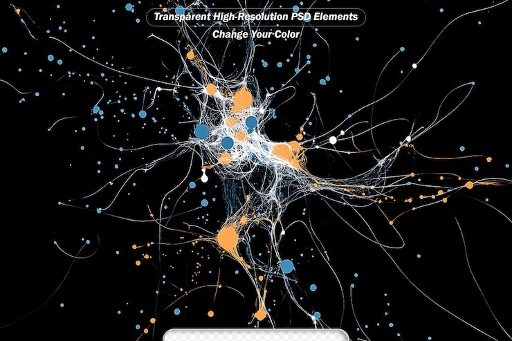 PSD information cloud series interplay of connected abstract elements on the subject of cloud networking