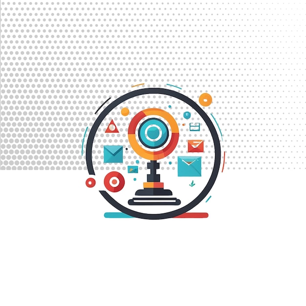 information technology with computer logo