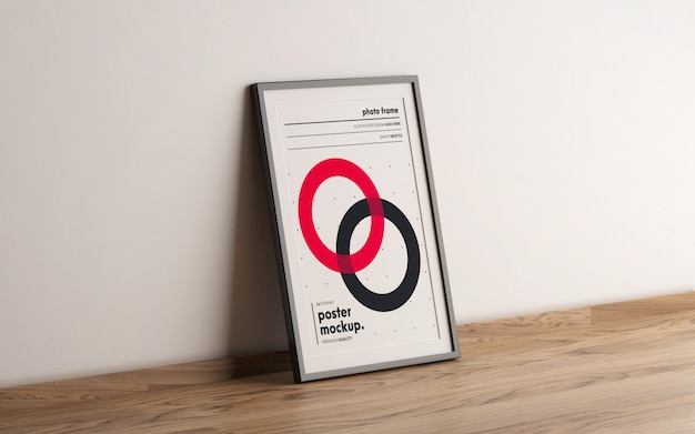 Ingelijste poster sjabloon mokcup