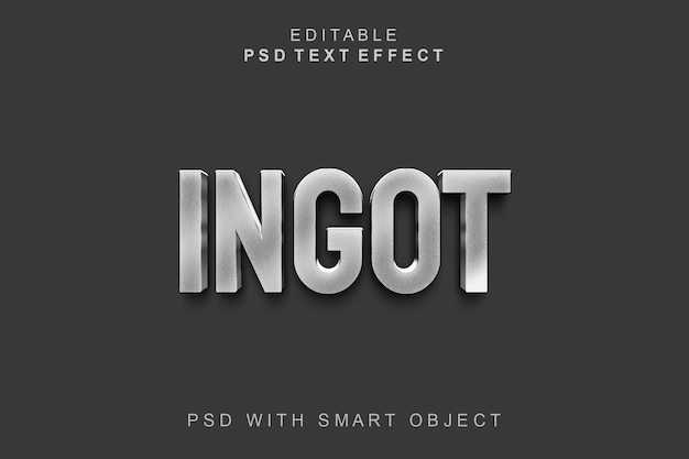 Ingots 3D-teksteffect