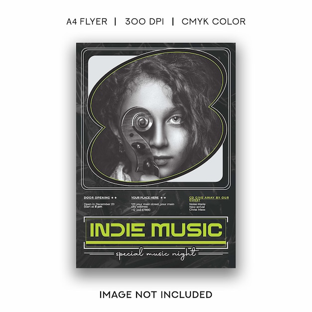 Inide music flyer