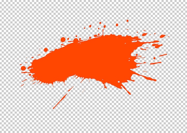 PSD ink splashes isolated transparency background