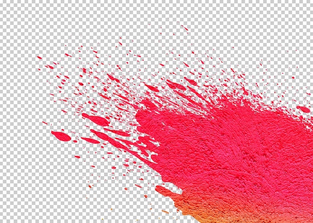 PSD ink splashes isolated transparency background.