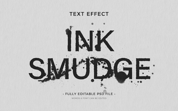 Ink text effect