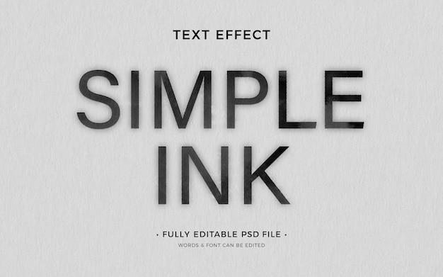 PSD ink text effect