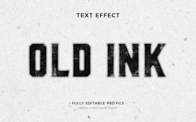 PSD ink text effect