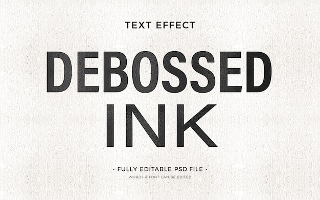 PSD ink text effect