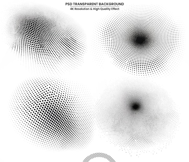 Inksplatters op een doorzichtige achtergrond