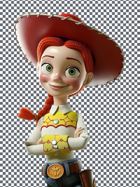 PSD l'innocente jessie toy story personaggio isolato su uno sfondo trasparente