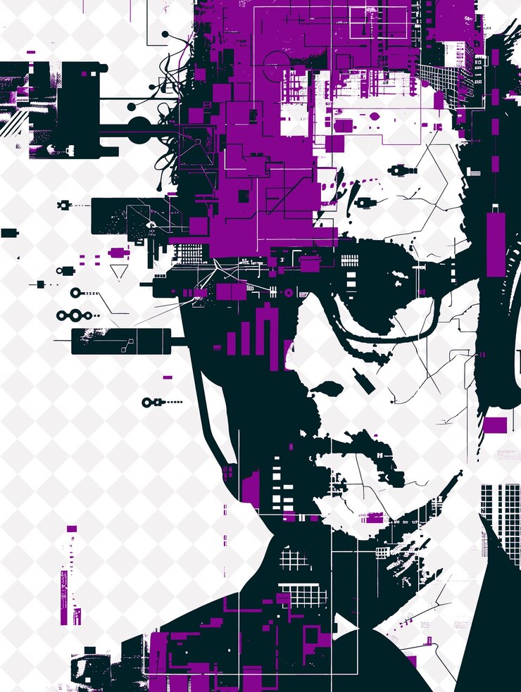 PSD innovative presidential candidate portrait with bitcoin and illustration election campaign design