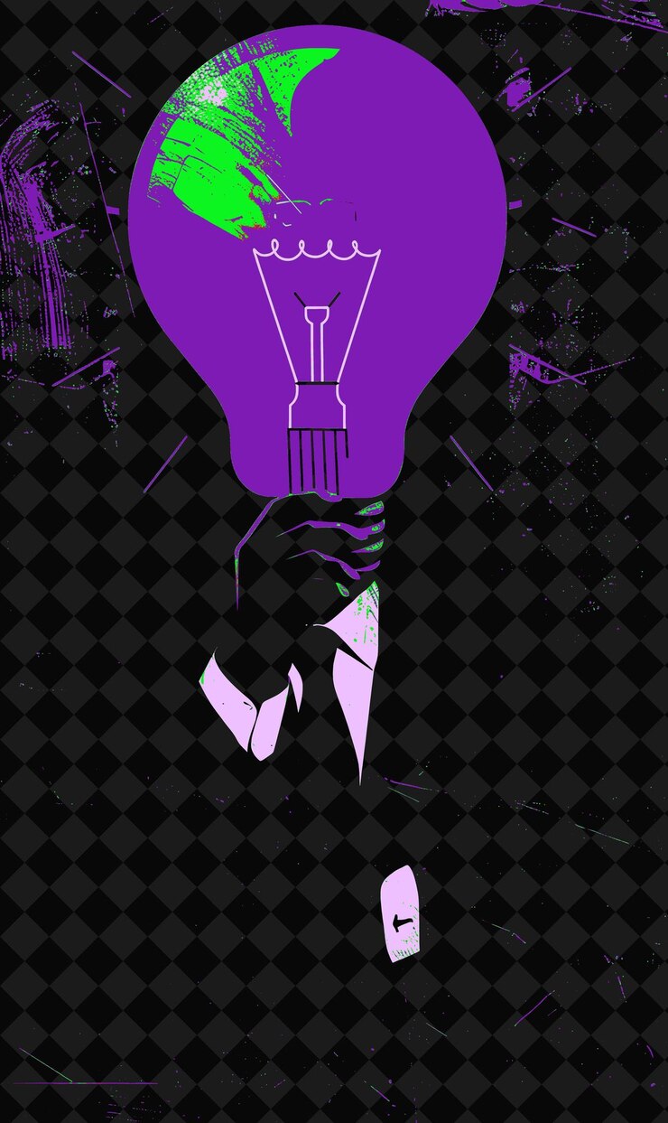 PSD innovative presidential candidate portrait with a red light flat illustration election campaign