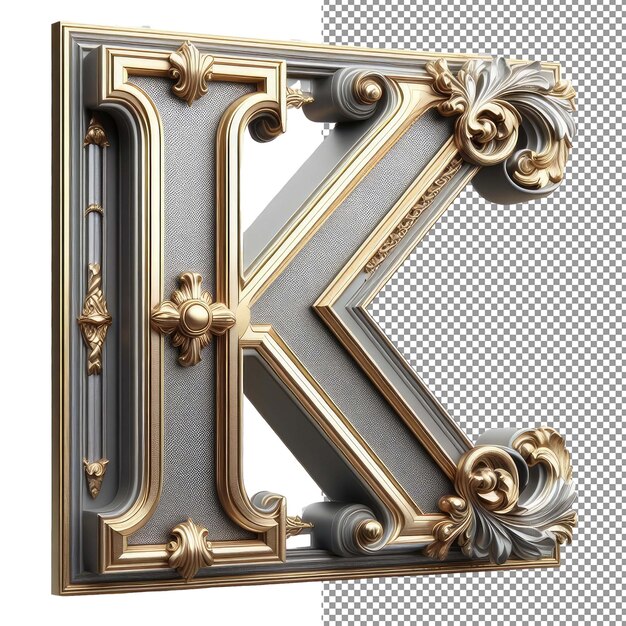 PSD innovative typography single 3d creative letter in transparency