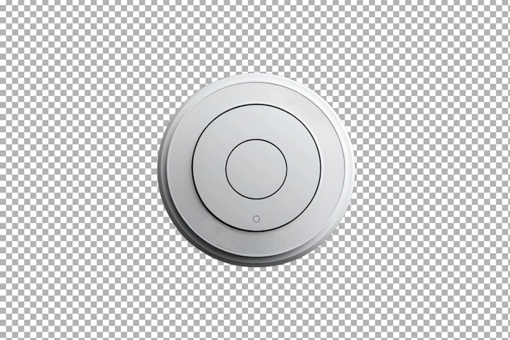 PSD innovative white smart home device on a clean background showcasing modern technology