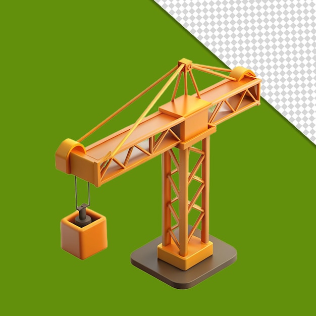 İnşaat alanı için 3D simge