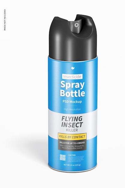 Insecticide spray bottle mockup