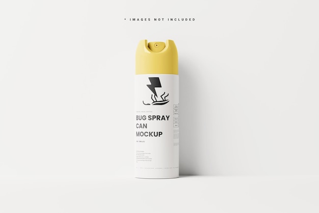 Insecticide spray kan mockup-sjablonen