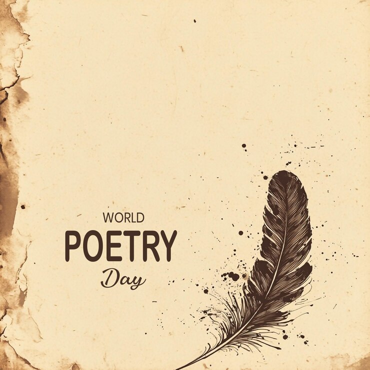 Inspirujący projekt szablonu plakatów na Światowy Dzień Poezji