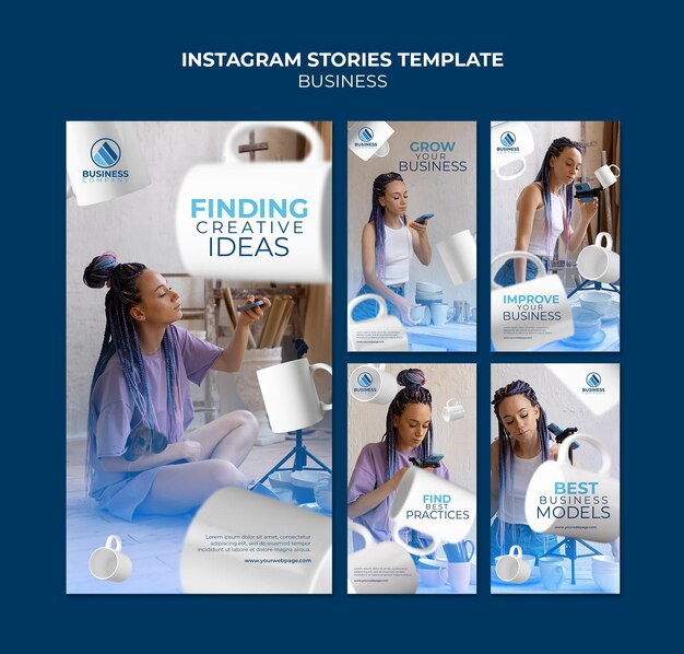 Insta stories business template design