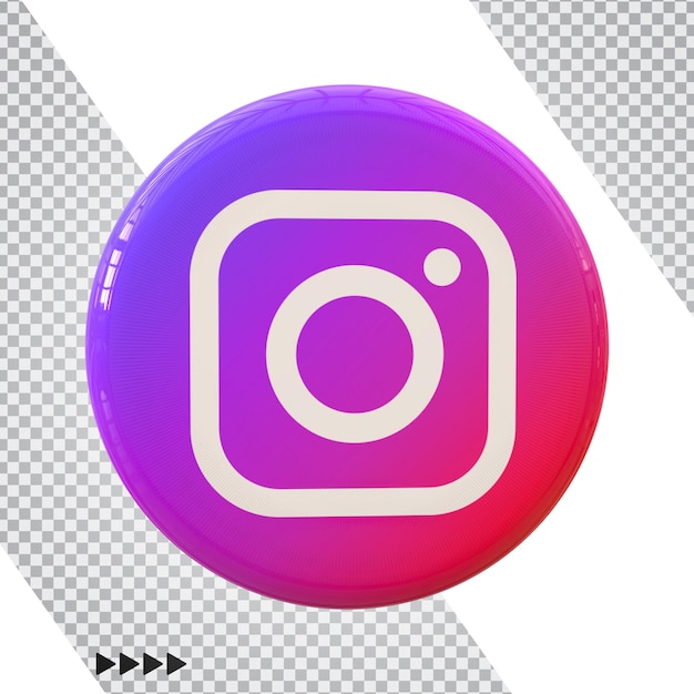 Instagram 3d icon new style