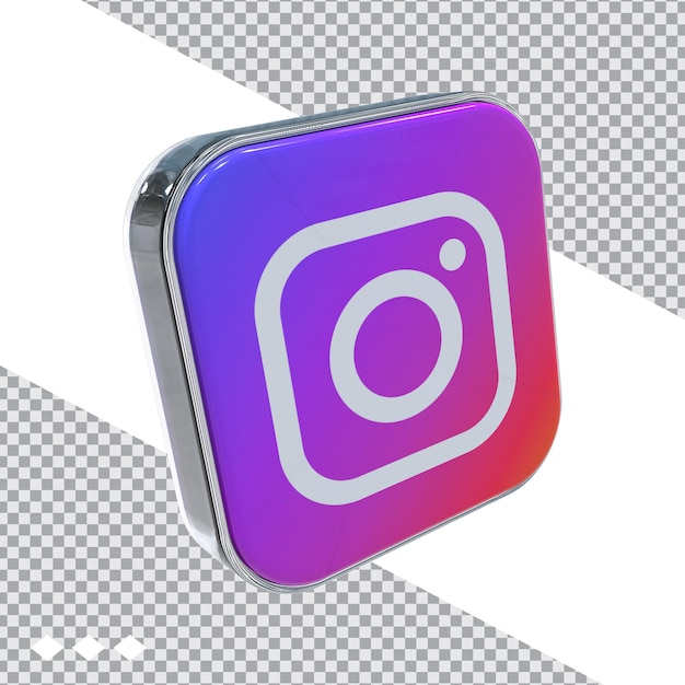 Instagram 3d-pictogram nieuwe stijl