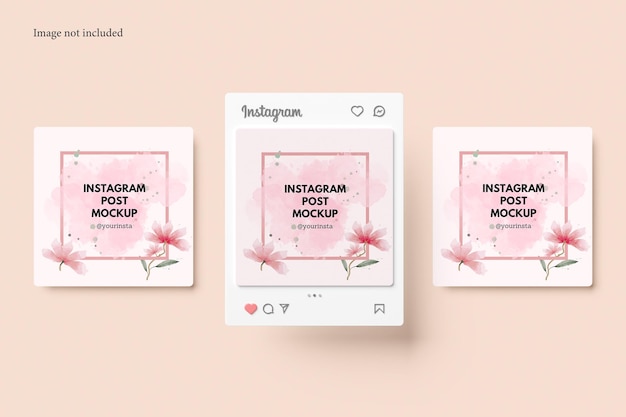 PSD instagram bericht mockup