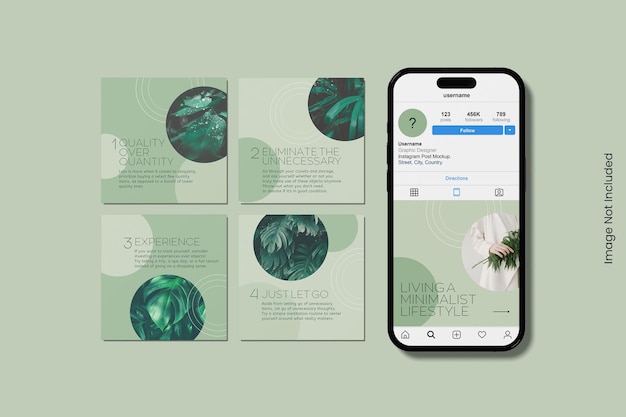 Instagram bericht mockup