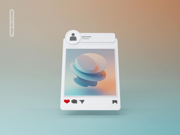 Instagram bericht mockup