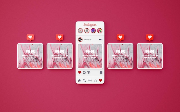 Instagram bericht mockup