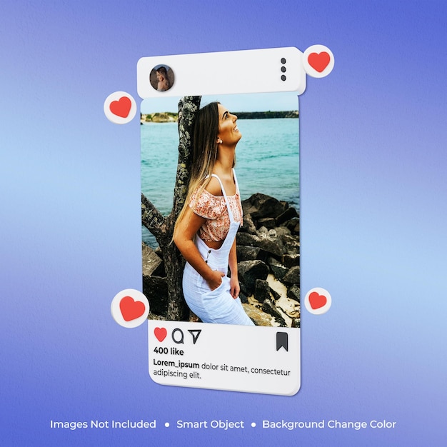 Instagram bericht mockup